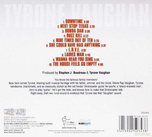 Tyrone Vaughan: Downtime (digipack) [CD]