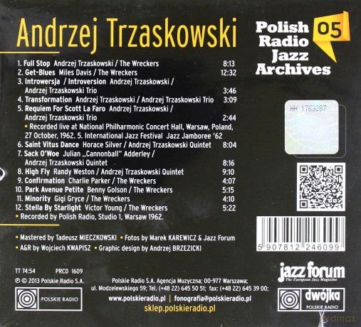 Andrzej Trzaskowski: Polish Radio Jazz Archives Vol.5 (digipack) [CD]