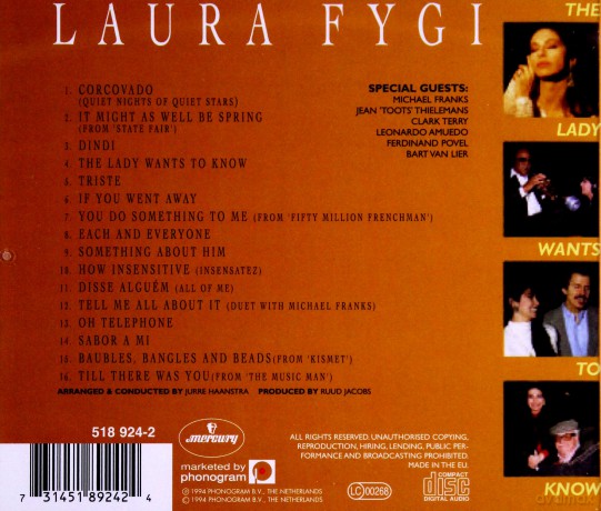 Laura Fygi: The Lady Wants To Know [CD]