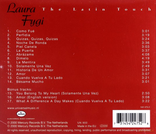 Laura Fygi: The Latin Touch Bonus Tracks [CD]