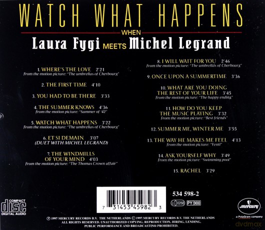 Laura Fygi: Watch Watch Happens [CD]