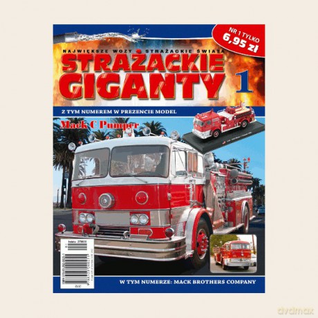 Strażackie Giganty. Największe Wozy Strażackie Świata 01: Mack C Pumper [KSIĄŻKA]+[MODEL]