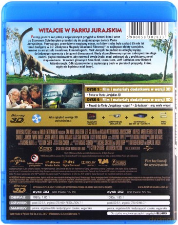 Park Jurajski 3D [Blu-Ray 3D]+[Blu-Ray]