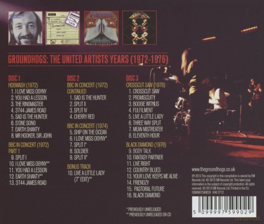 The Groundhogs: The United Artists Years (1972-1976) [3CD]
