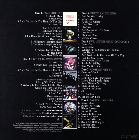 Whitesnake: Little Box'o'snakes - The Sunburst Years 1978-1982 (Limted) [8CD]