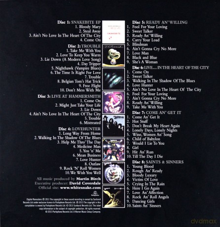 Whitesnake: Little Box'o'snakes - The Sunburst Years 1978-1982 (Limted) [8CD]