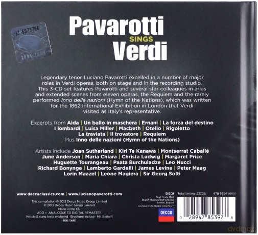 Luciano Pavarotti: Pavarotti Sings Verdi (digibook) [3CD]