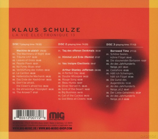 Klaus Schulze: La Vie Electronique 13 (digipack) [3CD]