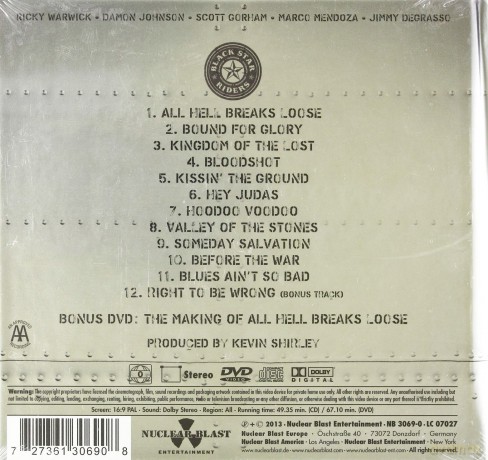 Black Star Riders: All Hell Breaks Loose (digipack) [CD]+[DVD]
