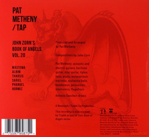 Pat Metheny: Tap:John Zorns Book Of Angels (ecopack) [CD]