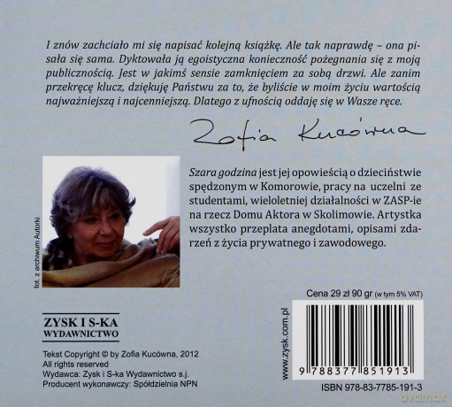 Szara godzina - Zofia Kucówna (digipack) [AUDIOBOOK] [CD-MP3]