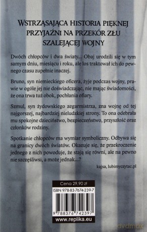 Chłopiec w pasiastej piżamie - John Boyne [KSIĄŻKA]