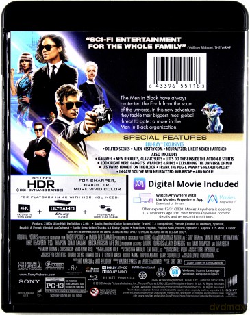 Men in Black: International (Faceci w czerni 4) [Blu-Ray 4K]+[Blu-Ray]