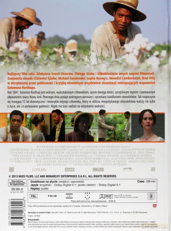 Zniewolony. 12 Years a Slave (booklet) [DVD]
