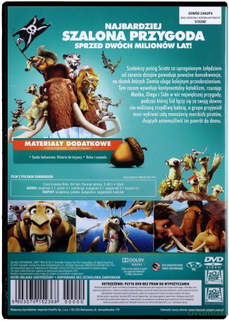 Epoka lodowcowa 4: Wędrówka kontynentów [DVD]