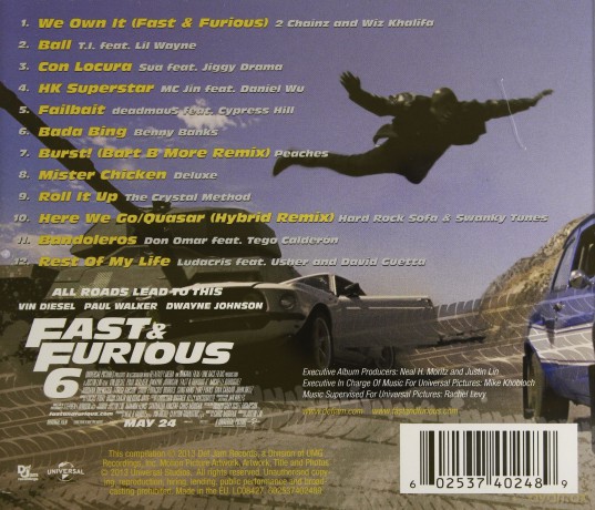 Fast & Furious 6 soundtrack (Szybcy i wściekli 6) [CD]