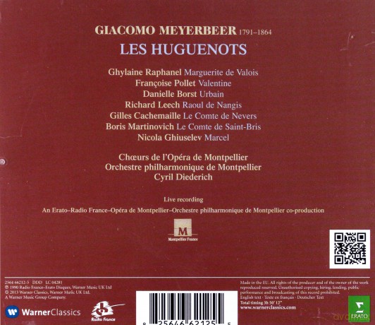 Ghylaine Raphanel/Franc Pollet: Meye:Les Huguenots [4CD]