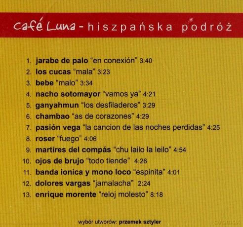 Cafe Luna - Hiszpańska podróż 1 [CD]