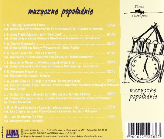 Klasyka o każdej porze - Muzyczne popołudnie [CD]