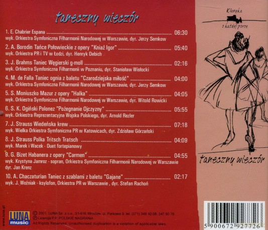 Klasyka o każdej porze - Taneczny wieczór [CD]