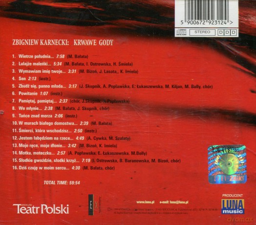 Krwawe gody [CD]