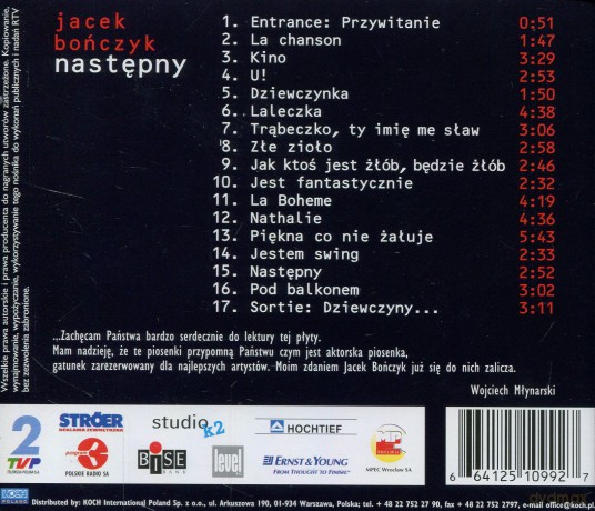 Jacek Bończyk: Następny [CD]
