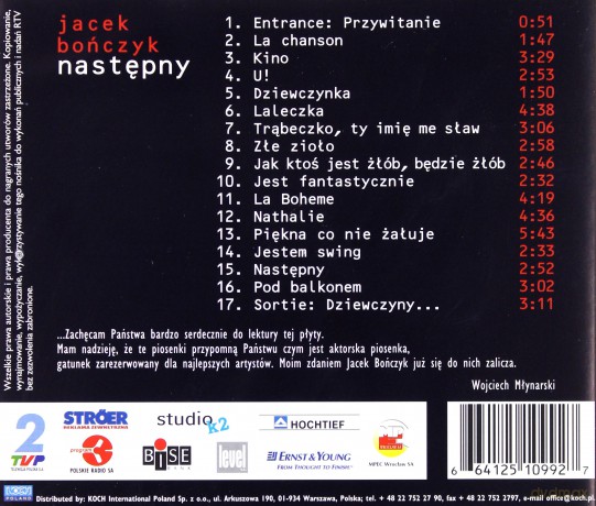 Jacek Bończyk: Następny [CD]
