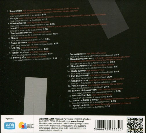 Satanorium - piosenki Jerzego Satanowskiego (digipack) [CD]
