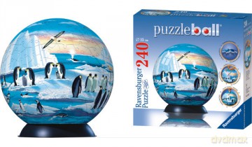 RAVENSBURGER Puzzle kuliste 240 el. Pingwiny (110551) [PUZZLE]