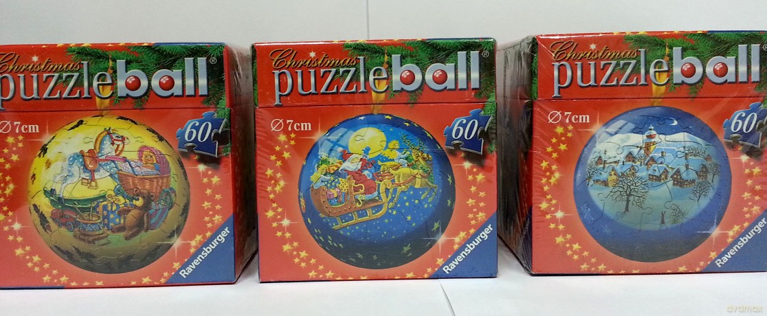 RAVENSBURGER Puzzle kuliste 60 el. Bombki (947003) [PUZZLE]