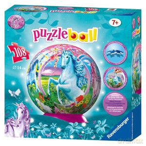 RAVENSBURGER Puzzle kuliste 108 el. Jednorożec (122011) [PUZZLE]