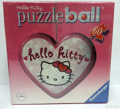 RAVENSBURGER Puzzle serce 60 el. Hello Kitty (843237) [PUZZLE]