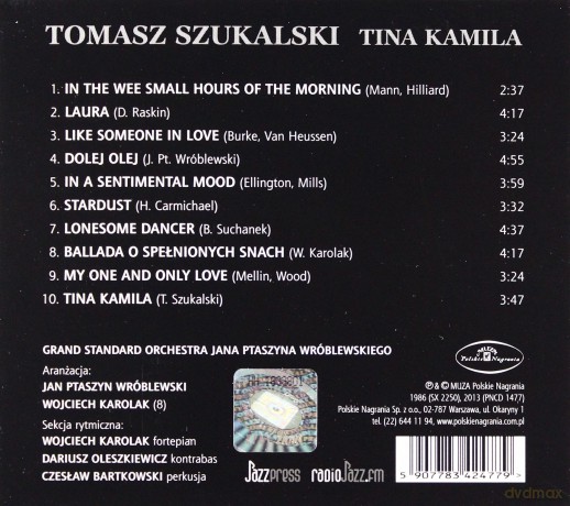 Tomasz Szukalski: Tina Kamila (digipack) [CD]