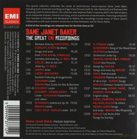 Janet Baker: The Great Emi Recordings (Limited) [20CD]