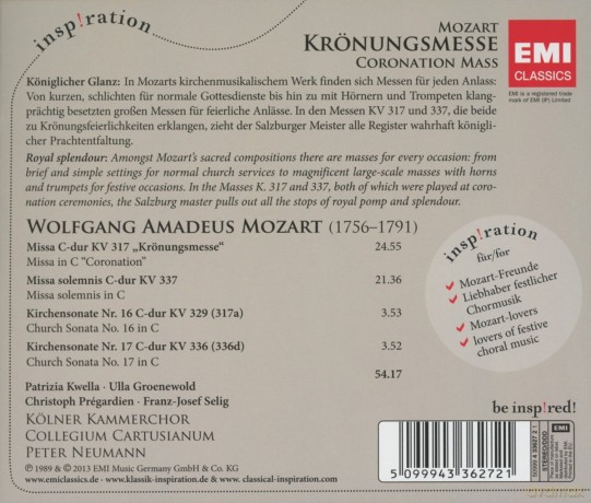 Neumann: Kroenungmesse [CD]