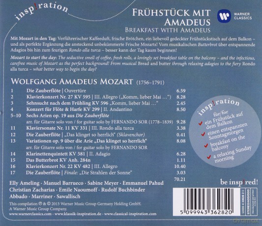 Christian Zacharias: Breakfast With Amadeus [CD]