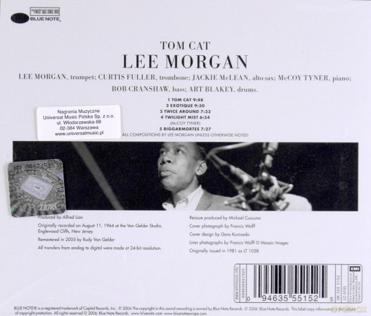 Lee Morgan: Tom Cat (RVG) [CD]