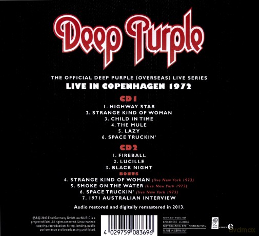 Deep Purple: Copenhagen 1972 [2CD]