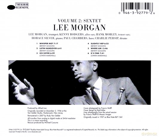 Lee Morgan: vol. 2 (RVG) [CD]