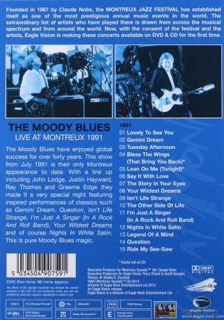 The Moody Blues: Live At Montreux 1991 [DVD]+[CD]