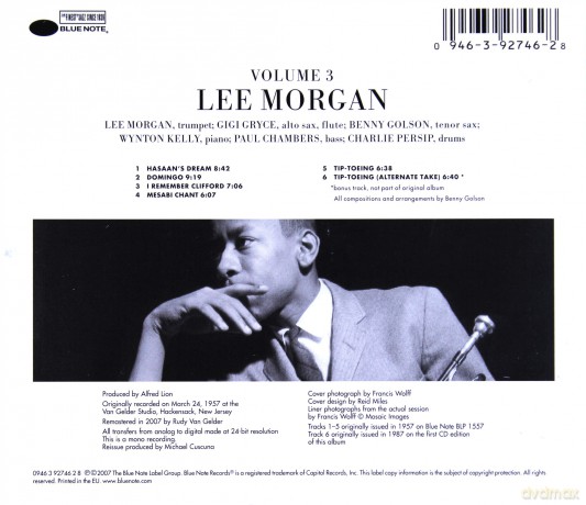Lee Morgan: Vol. 3 (RVG) [CD]