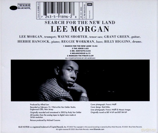 Lee Morgan: Search For The New Land (RVG) [CD]