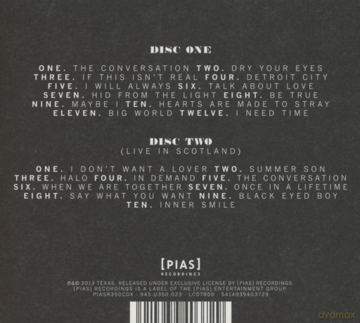 Texas: The Conversation Limited Edition (digipack) [2CD]