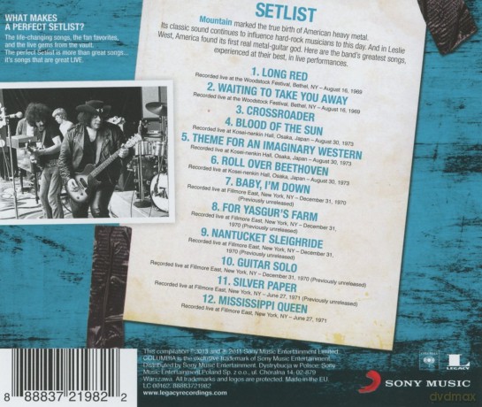 Mountain: Setlist: The Very Best Of Mountain Live [CD]