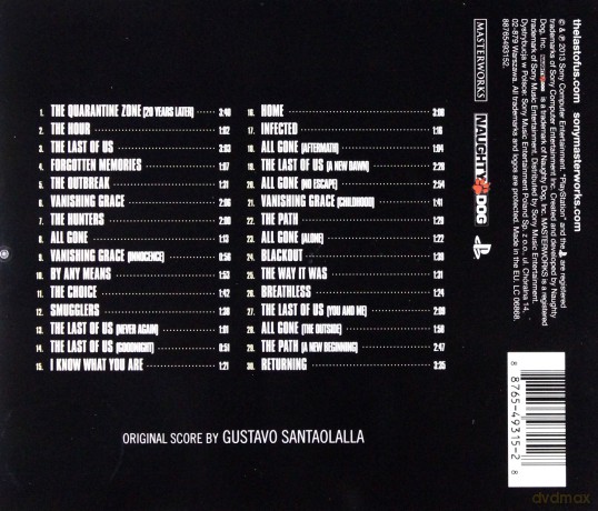 The Last Of Us Video Game soundtrack (Gustavo Santaolall) [CD]