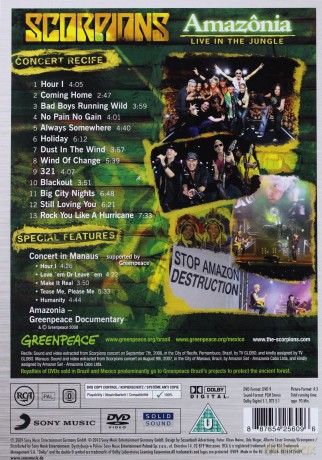 Scorpions: Amazonia - Live In The Jungle [DVD]