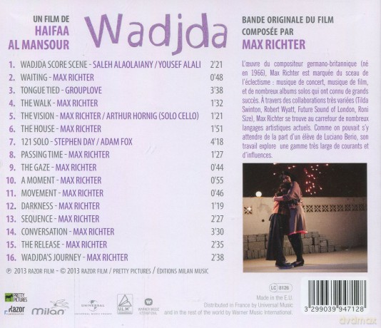 Wadjda soundtrack (Dziewczynka w Trampkach) (Max Richter) [CD]