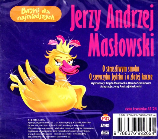 O straszliwym smoku / O szewczyku Jędrku i o złotej kaczce [AUDIOBOOK] [CD]
