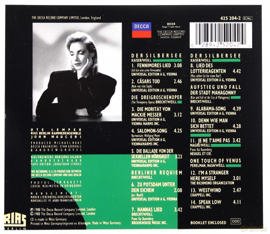 Lemper: Weill:Songs [CD]