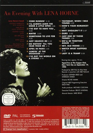 Lena Horne: An Evening With Lena Horne [DVD]